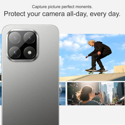 Skyddsplast för bakre kamera Techsuit för Xiaomi 15T Pro, härdat glas, svart