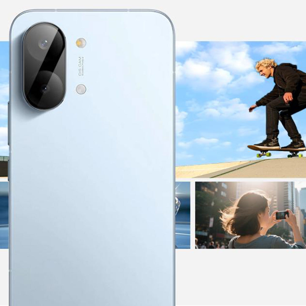 Skyddsfilm för bakre kamera Techsuit för Xiaomi Poco X8 Pro, Härdat glas, Svart
