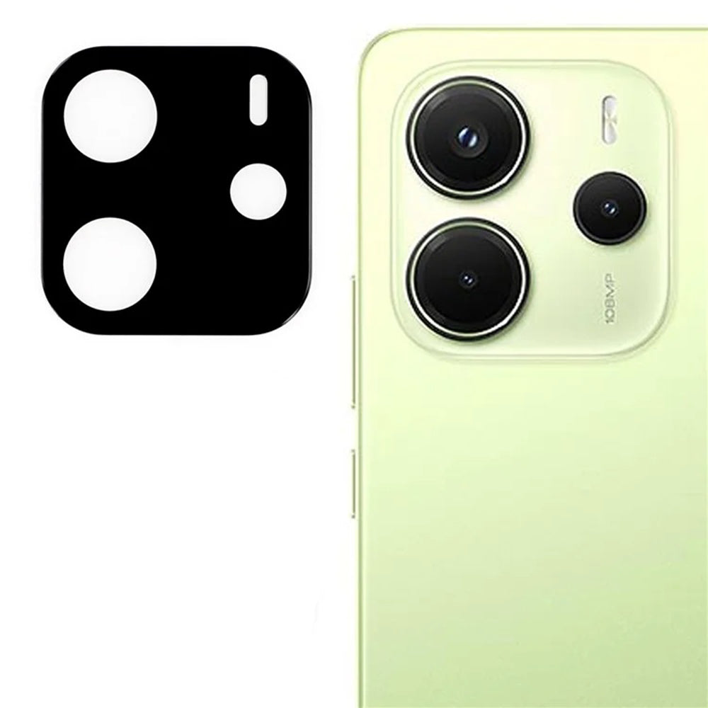 Techsuit bakre kameraskydd för Xiaomi Redmi Note 14 4G (Regional), härdat glas, svart