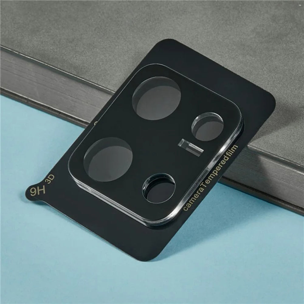 Skyddande bakre kameraskydd Techsuit för Xiaomi Redmi Note 14S, härdat glas, svart