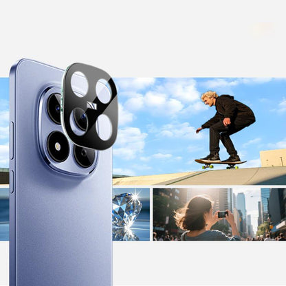 Skyddsfilm för bakre kameran Techsuit för Xiaomi Redmi Note 15 Pro 5G, Härdat glas, Svart