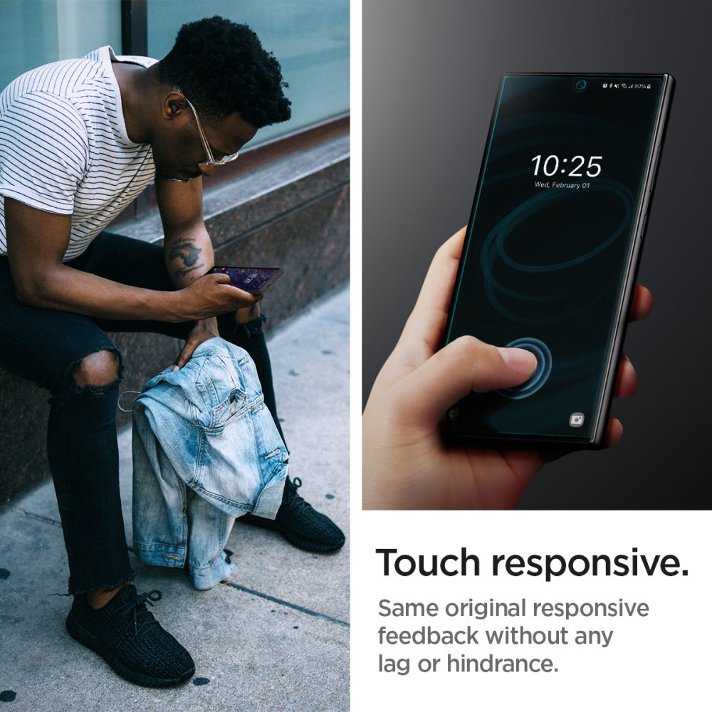 Skärmskydd Spigen Neo Flex för Samsung Galaxy S24 Ultra S928, Plast, Set med 2 stycken