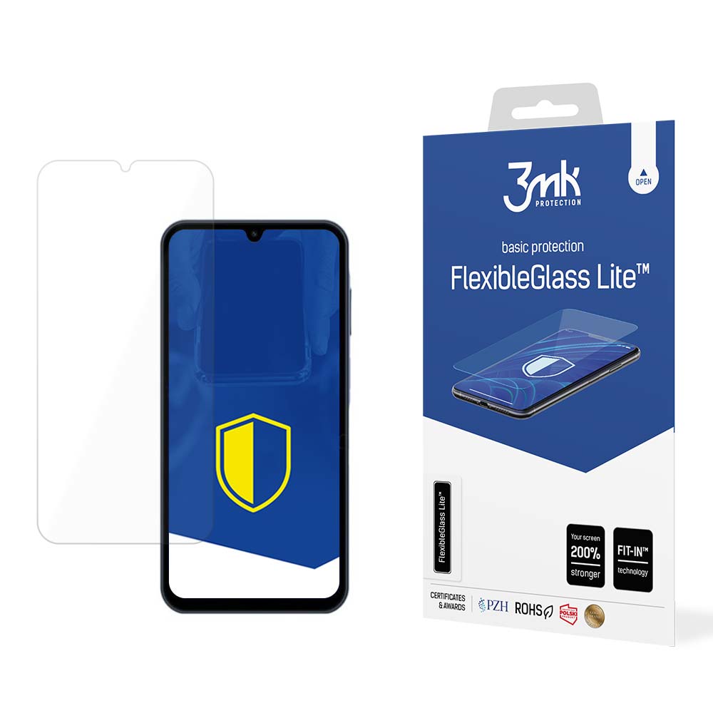Skärmskydd 3MK FlexibleGlass Lite för Samsung Galaxy A15 5G A156 / A15 A155 / A25 A256, Flexibelt Glas, Fullt Lim