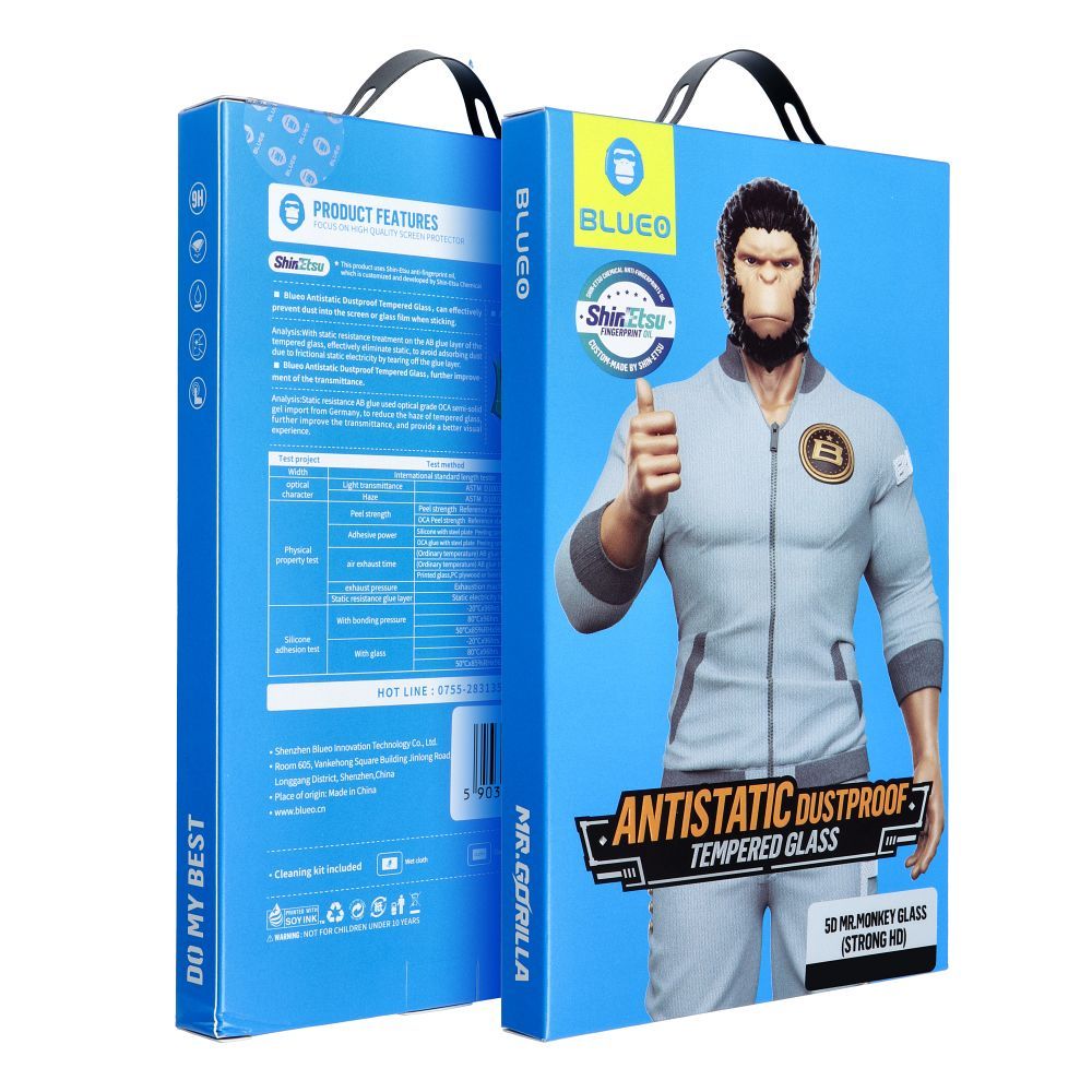 Skärmskydd Blueo för Samsung Galaxy S24 S921, Härdat Glas, Full Lim, 5D, Svart