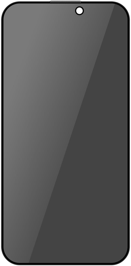 Skyddsfilm Privacy Blueo för Apple iPhone 16 Pro, Härdat Glas, Full Lim, 5D