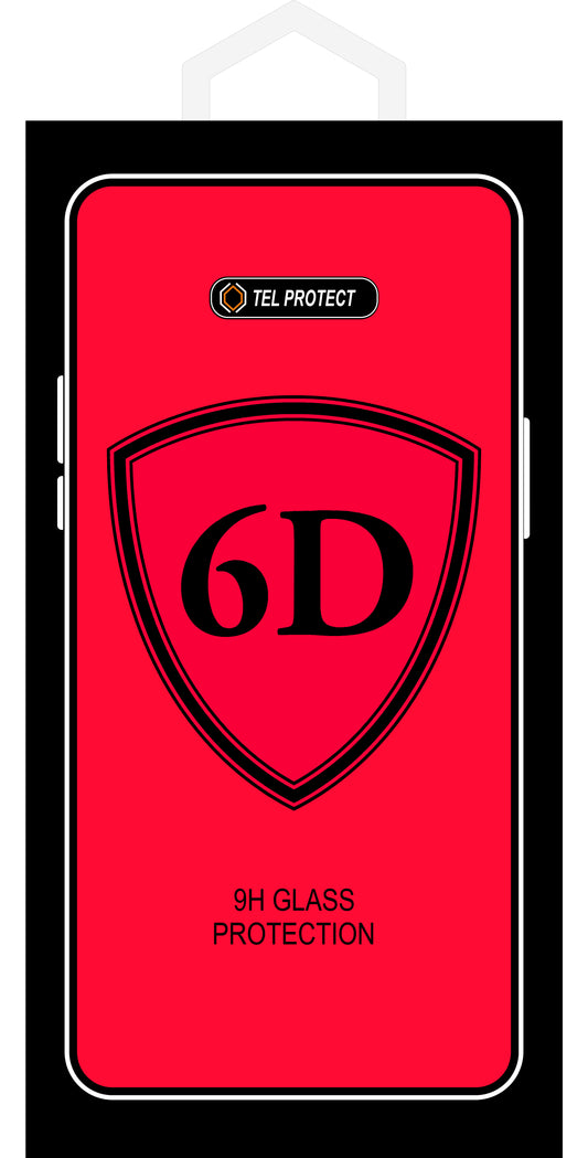 OEM skärmskydd för Samsung Galaxy A51 5G A516 / A51 A515, härdat glas, full limning, 6D, svart