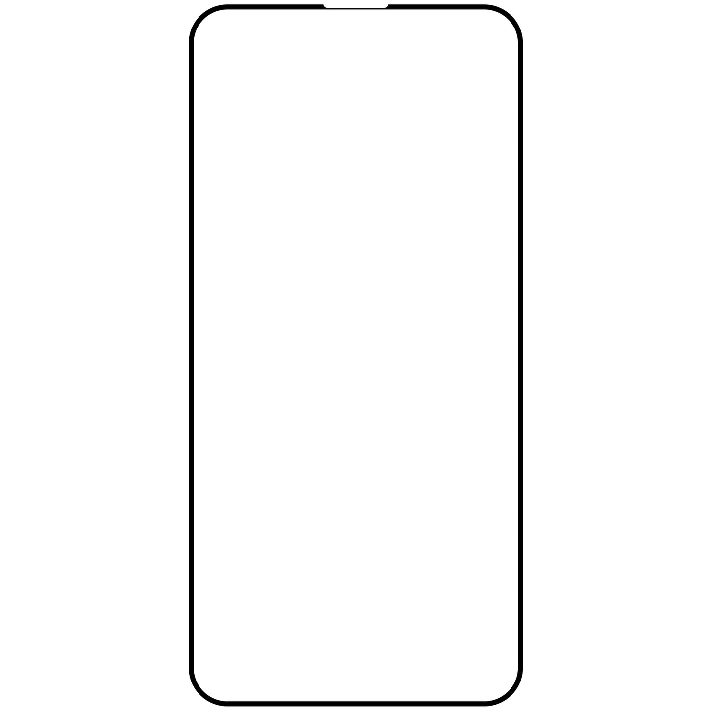 OEM skärmskydd för Apple iPhone 15 Pro Max, härdat glas, full limning, set om 10 stycken, 9D, svart