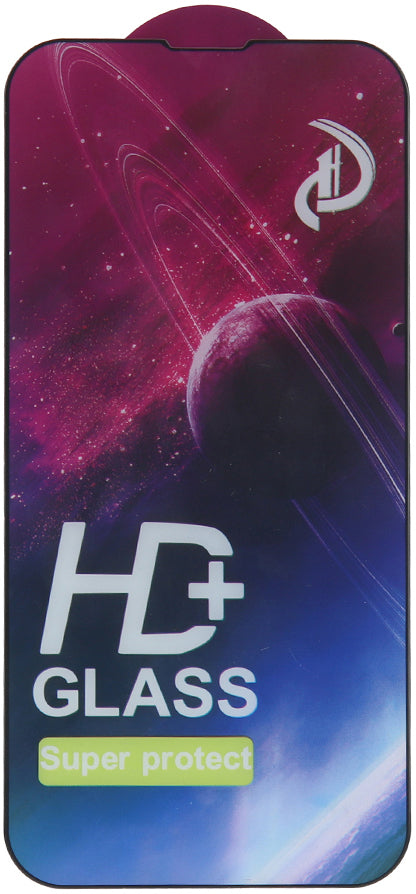 OEM skärmskydd för Apple iPhone 14 Pro, härdat glas, full limning, set om 10 stycken, 9D, svart