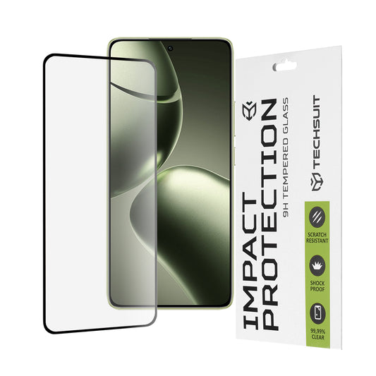 Techsuit skärmskydd för Xiaomi 14T Pro / 14T, härdat glas, full limning, 111D, svart
