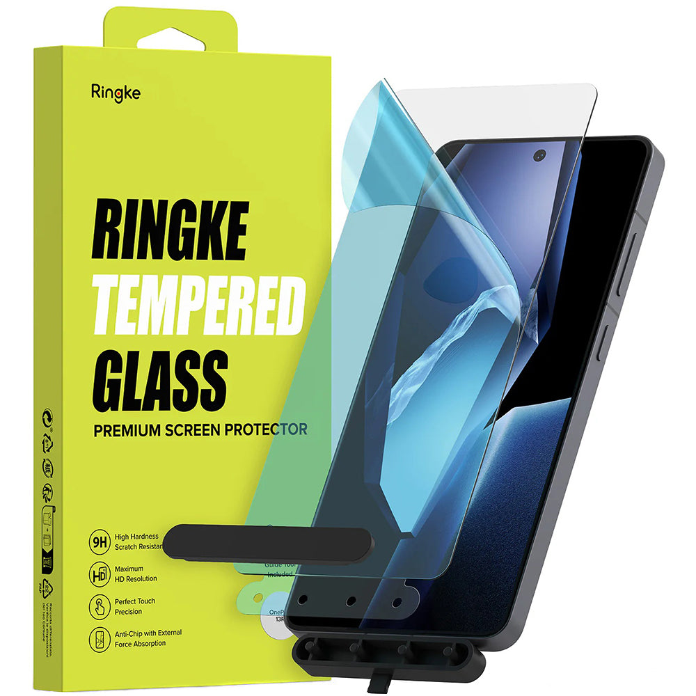 Skyddsfilm Ringke för OnePlus 13R, Härdat Glas, Full Lim, Set med 2 stycken