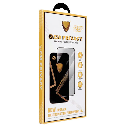 Skyddsfilm Privacy OG Premium för Apple iPhone 17 Pro Max, Härdat Glas, Full Lim