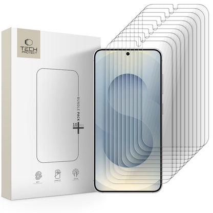Skärmskydd Tech-Protect för Samsung Galaxy S25 S931 / S24 S921, Härdat Glas, Full Lim, Set om 10 stycken