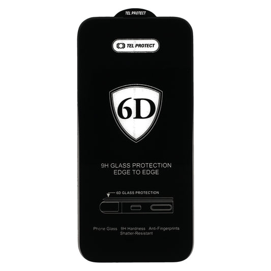 OEM skärmskydd för Samsung Galaxy S26 S942, härdat glas, full limning, 6D, svart