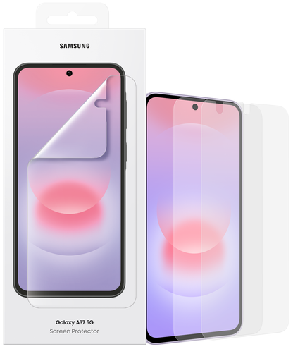 Skärmskydd Samsung för Galaxy A37 5G, Plast, Set med 2 stycken EF-UA376CTEGWW