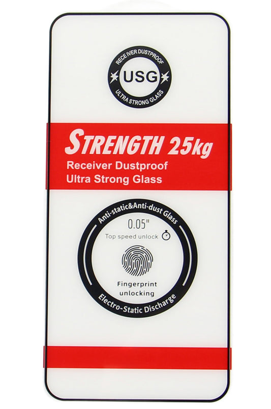 OEM Ultra Strong 25KG Skärmskydd för Samsung Galaxy S24 Ultra S928, Härdat Glas, Fullt Lim, 2.5D, Svart