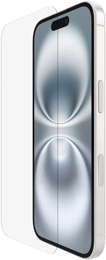 Belkin ScreenForce TemperedGlass skärmskydd för Apple iPhone 16 / 15 / 14 Pro, härdat glas, full lim OVA135zz