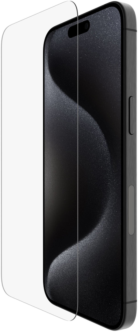 Skärmskydd Belkin ScreenForce UltraGlass 2 för Apple iPhone 15 Pro Max, Härdat Glas, Full Glue OVA134zz