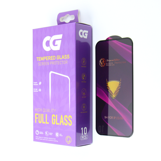 OG Premium skärmskydd för Samsung Galaxy A57 5G, härdat glas, full limning, set om 10 stycken, svart