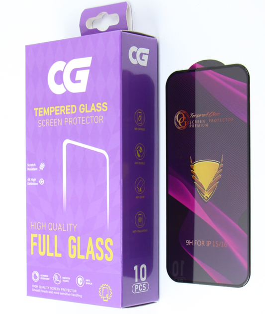 OG Premium skärmskydd för Apple iPhone 18 Pro Max / 17 Pro Max, härdat glas, full limning, set om 10 stycken, svart