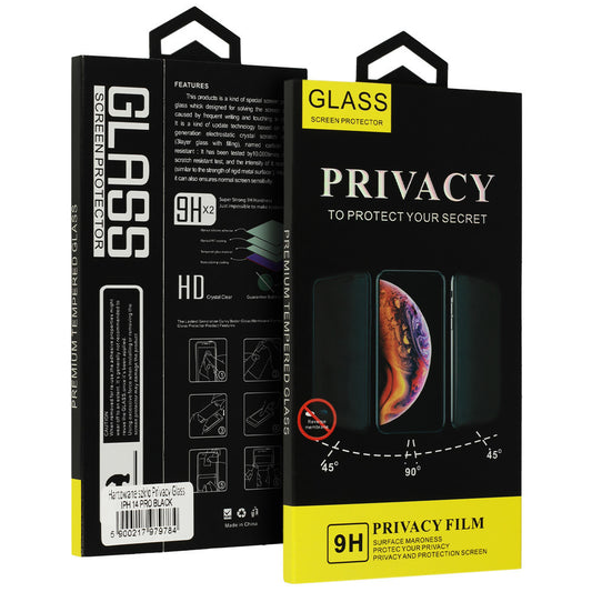 OEM Privacy-skärmskydd för Apple iPhone 18 Pro Max, Härdat glas, Full limning