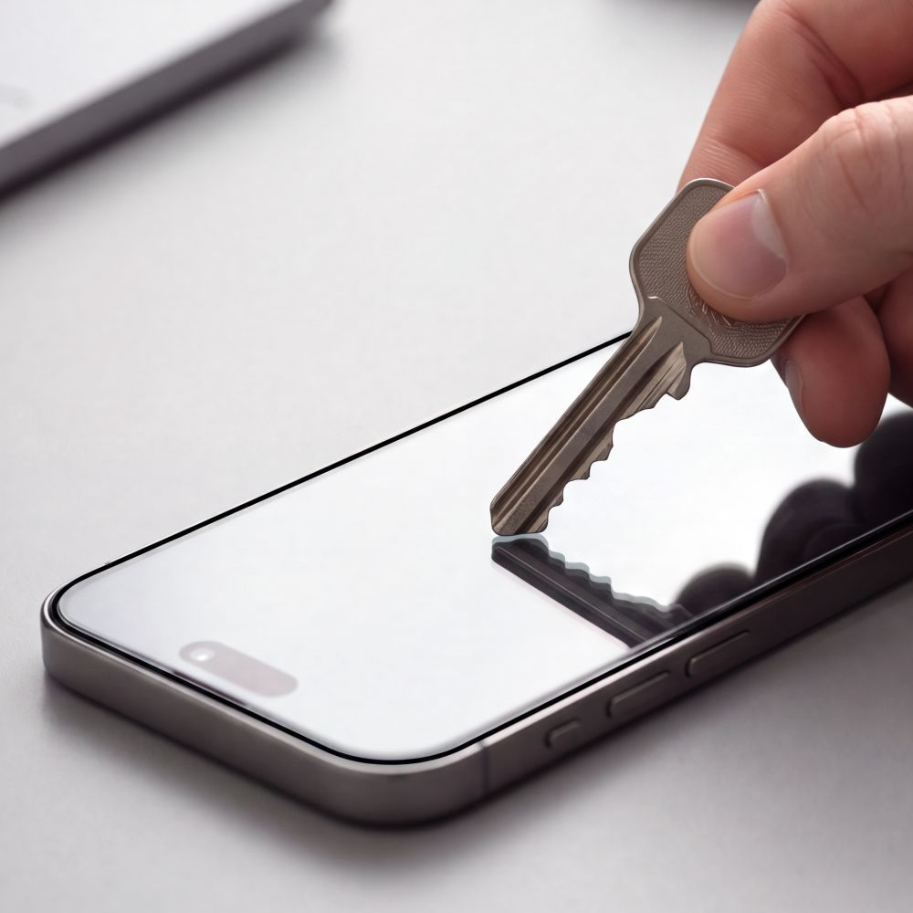 Tech-Protect OneTouch skärmskydd för Apple iPhone 18 Pro / 17 Pro, härdat glas, full limning, set med 2 stycken, transparent