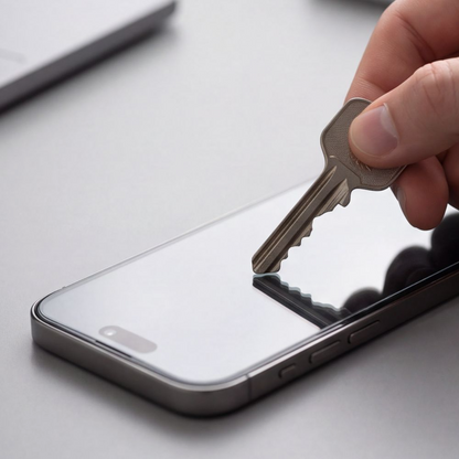 Privacy Tech-Protect OneTouch skärmskydd för Apple iPhone 18 Pro Max, härdat glas, full limning, set med 2 stycken
