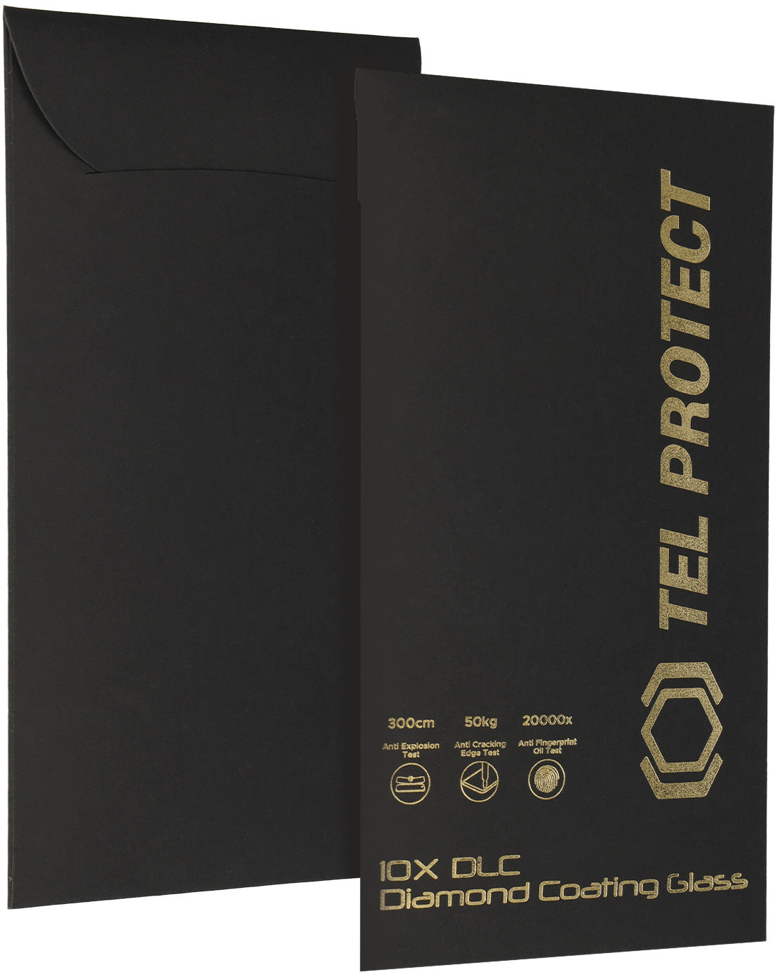 Tel Protect 10X HD DLC Diamond Coating skärmskydd för Apple iPhone 18 Pro Max / 17 Pro Max, härdat glas, helklistrat, svart
