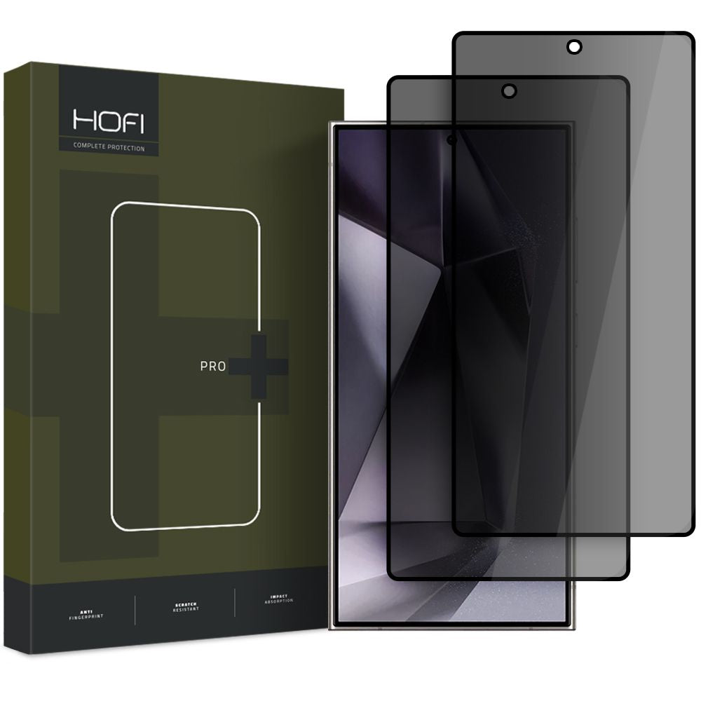 Integritetsskärmskydd HOFI Glass PRO+ för Samsung Galaxy S25 Ultra S938, Härdat Glas, Fullt Lim, Set om 2 stycken