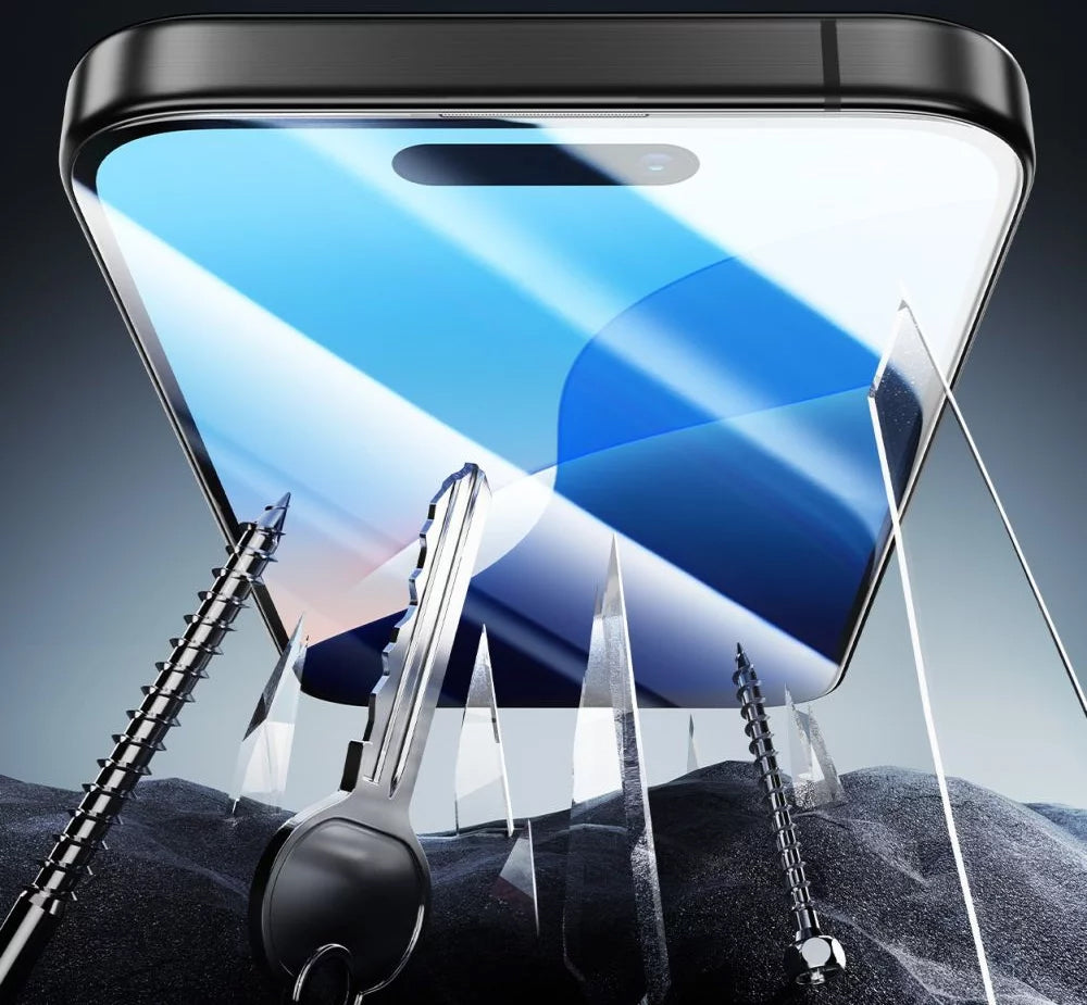 Skärmskydd ESR Armorite för Apple iPhone 16 Pro Max, Härdat Glas, Full Lim, Svart