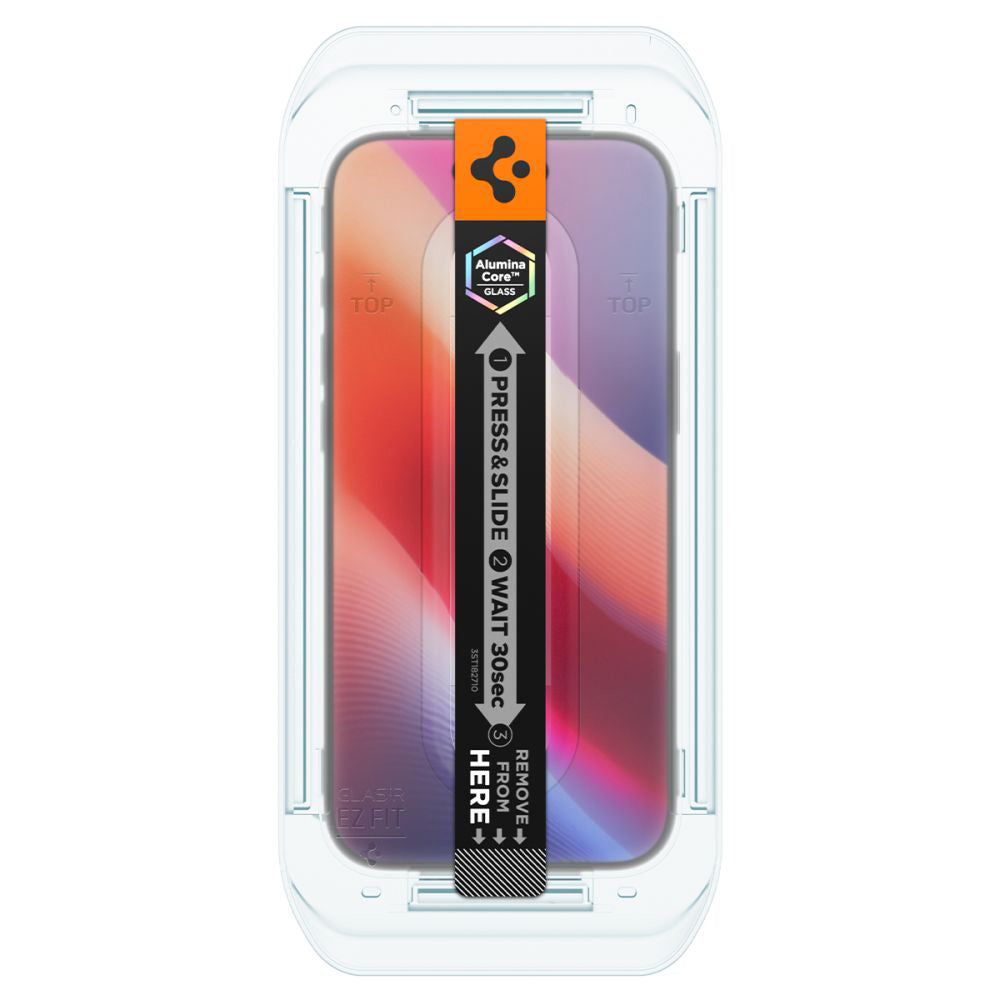 Skärmskydd Privacy Spigen GlastR EZ FIT för Apple iPhone 17 Air, Härdat Glas, Full Lim, Set med 2 stycken