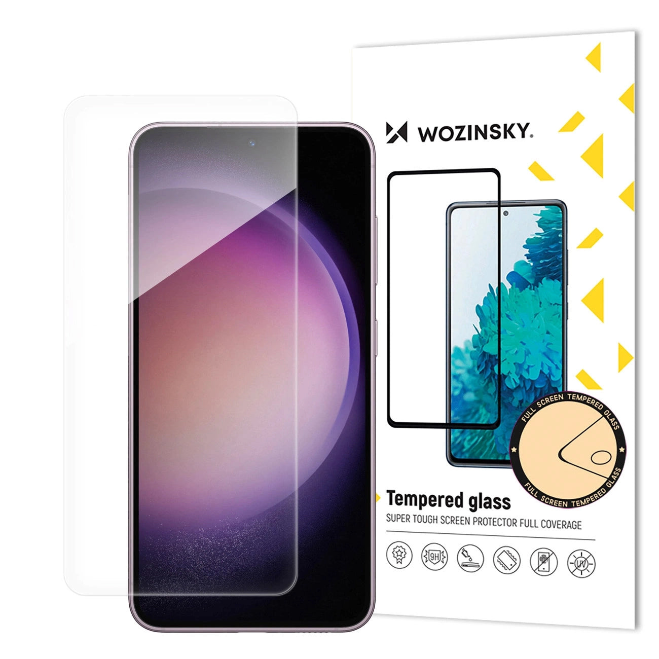 WZK skärmskydd för Samsung Galaxy S25 Ultra S938, härdat glas, full limning