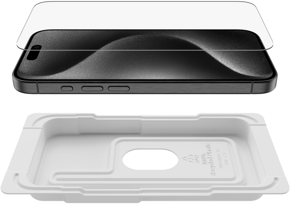 Skärmskydd Belkin ScreenForce TemperedGlass för Apple iPhone 15 Pro, Härdat Glas, Full Glue OVA137zz