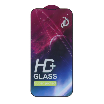 OEM skärmskydd för Apple iPhone 18 Pro Max / 17 Pro Max, härdat glas, full limning, set om 10 stycken, 9D, svart