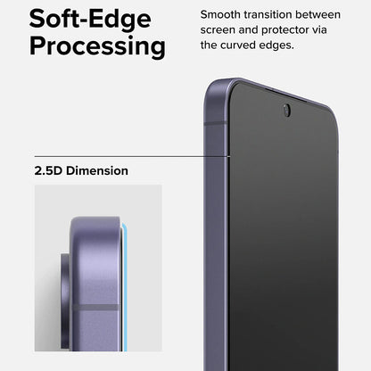 Ringke Easy Slide Screen Protector for Samsung Galaxy S24 S921, Glass Shield, Full Glue, Set 2 pieces 