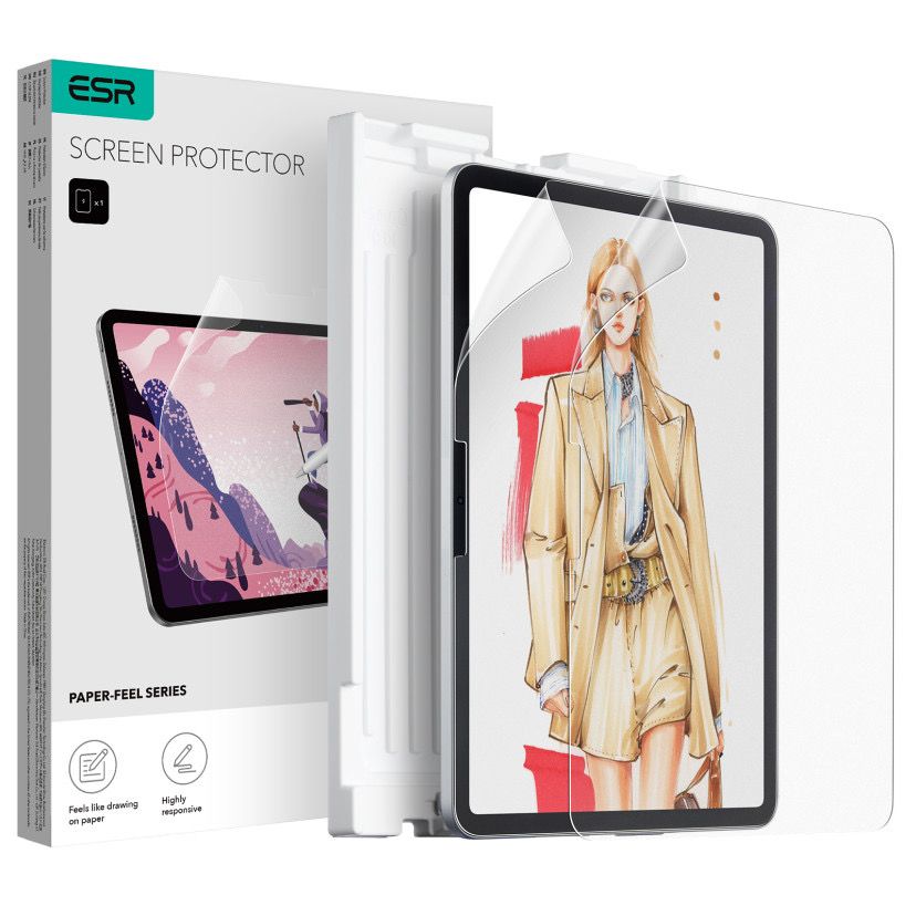 Matt skärmskydd ESR Paper Feel för Apple iPad Pro 11 (2025) / iPad Pro 11 (2024), plast, set om 2 stycken