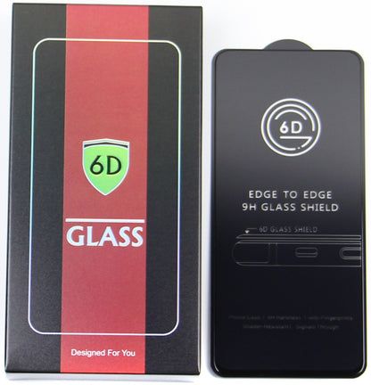 OEM skärmskydd för Apple iPhone 17e / 16e / 14 / 13 Pro, härdat glas, full limning, set om 10 stycken, 6D, svart