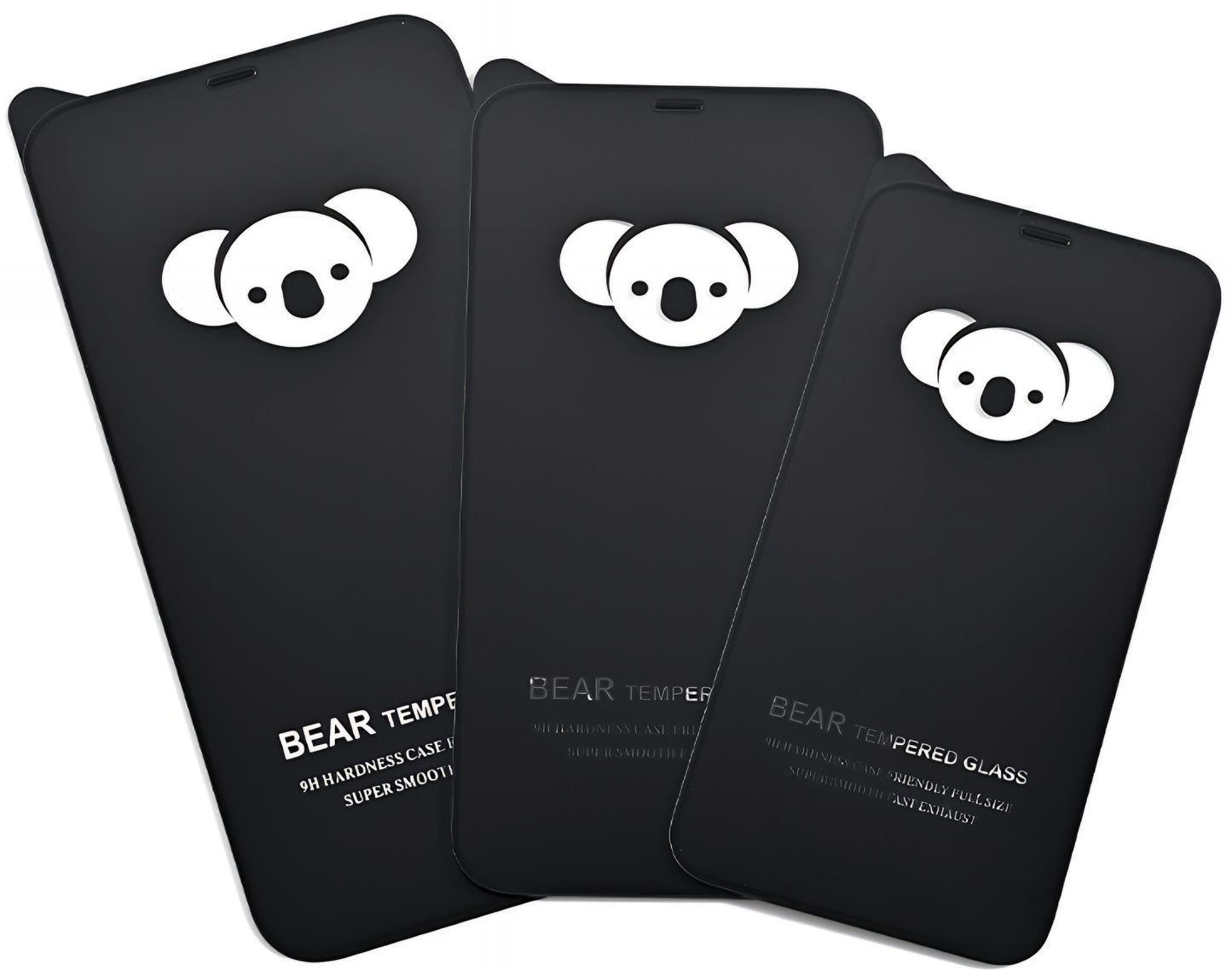 Bear HD skärmskydd för Apple iPhone 17 Air, härdat glas, full limning, svart