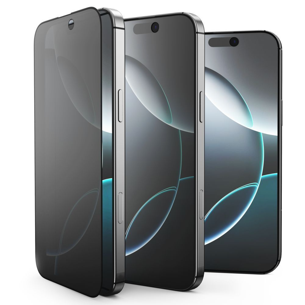 Privacy Tech-Protect Spy+ skärmskydd för Apple iPhone 17 Pro Max / 16 Pro Max, härdat glas, full lim, set om 2 stycken