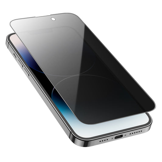 Skärmskydd Privacy HOCO G15 för Apple iPhone 16 Plus / 15 Plus, Härdat Glas, Full Lim, 5D