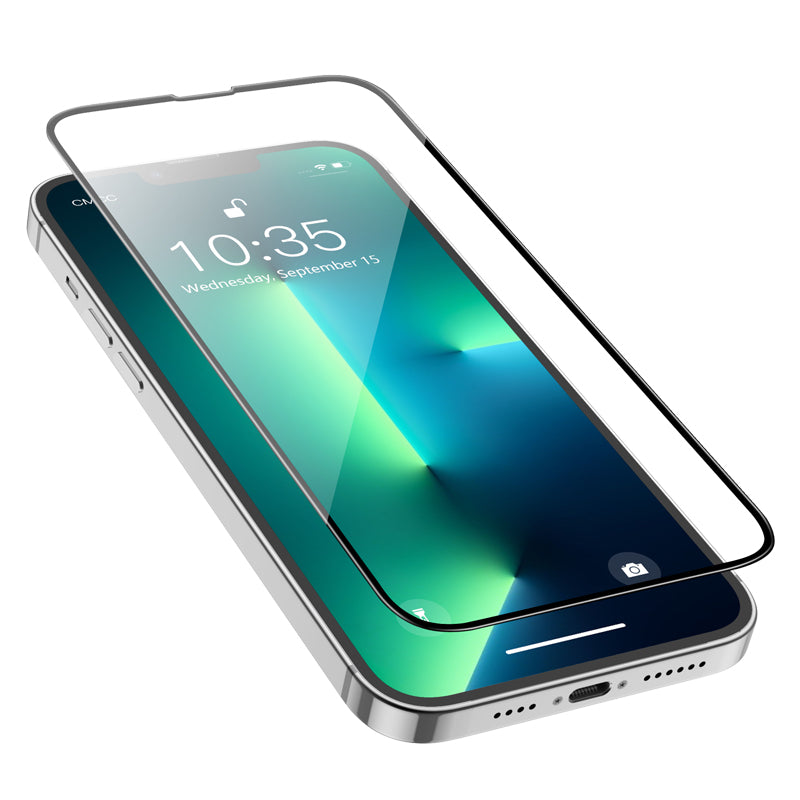 Skärmskydd HOCO G16 för Apple iPhone 14 Plus / 13 Pro Max, Härdat Glas, Full Lim, 5D, Svart