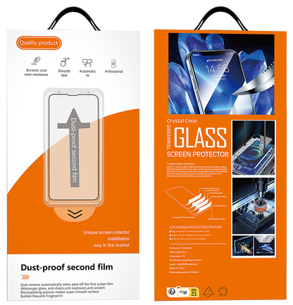 OEM Dust Free Easy Fit skärmskydd för Apple iPhone 16 Pro Max, härdat glas, helklistrat, svart