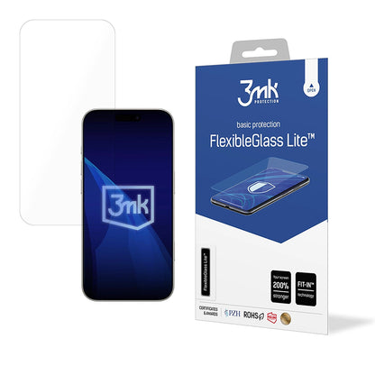 Skärmskydd 3MK FlexibleGlass Lite för Apple iPhone 17, Flexibelt Glas, Full Glue