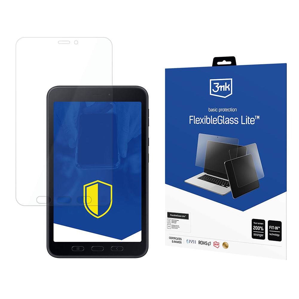 Skärmskydd 3MK FlexibleGlass Lite för Samsung Galaxy Tab Active5, Flexibelt Glas, Fullt Lim