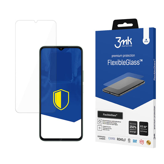3MK FlexibleGlass skärmskydd för Honor X6b, Flexibelt glas, Fullt lim
