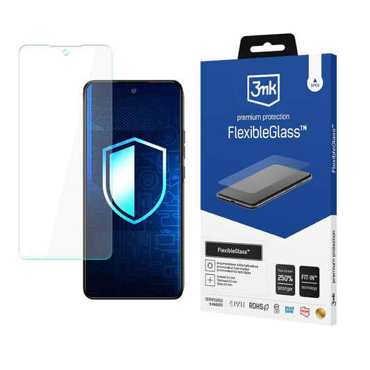 Skärmskydd 3MK FlexibleGlass för Samsung Galaxy A25 A256, Flexibelt Glas, Fullt Lim
