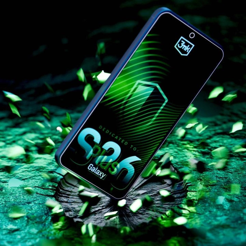 3MK FlexibleGlass Screen Protector for Samsung Galaxy S26 Plus S947, Flexible Glass, Full Glue, Transparent