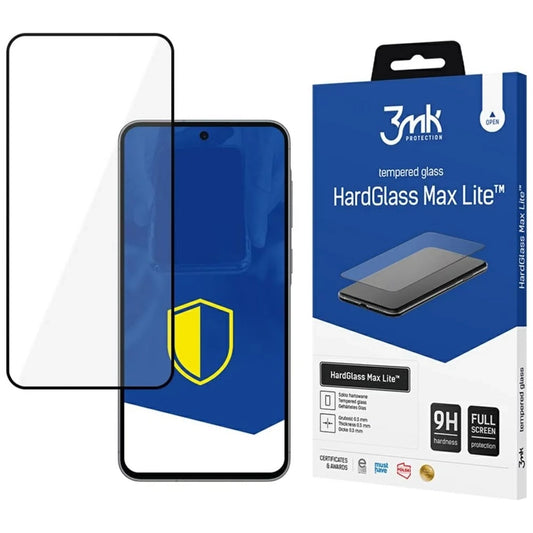 Skärmskydd 3MK HardGlass Max Lite för Samsung Galaxy A56 A566 / A36 A366, Härdat Glas, Fullt Lim, Svart