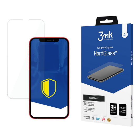 3MK HardGlass skärmskydd för Apple iPhone 13, härdat glas, full limning