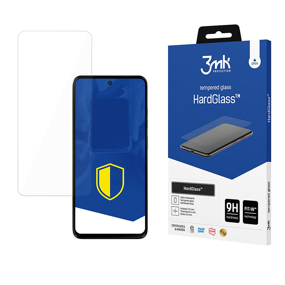 Skärmskydd 3MK HardGlass för Motorola Moto G15 / G15 Power / E15 / G05, Härdat Glas, Fullt Lim