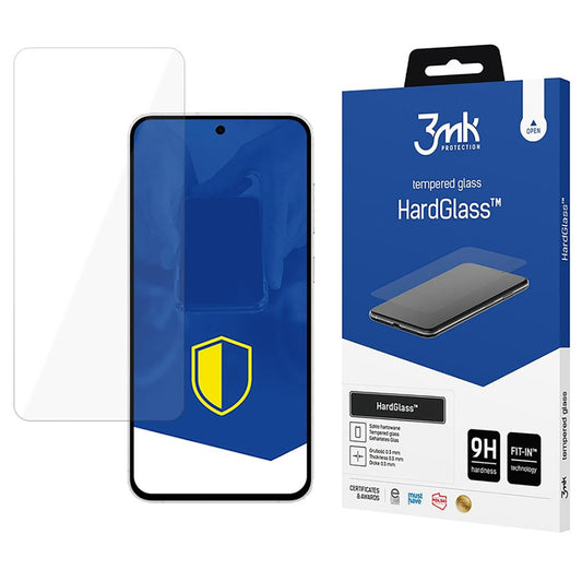Skärmskydd 3MK HardGlass för Samsung Galaxy S24 FE S721, Härdat Glas, Fullt Lim